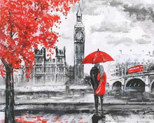 Load image into Gallery viewer, paint by numbers | Red landscape in London | advanced cities romance | FiguredArt