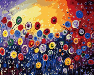 paint by numbers | Release of Balloons | abstract intermediate | FiguredArt