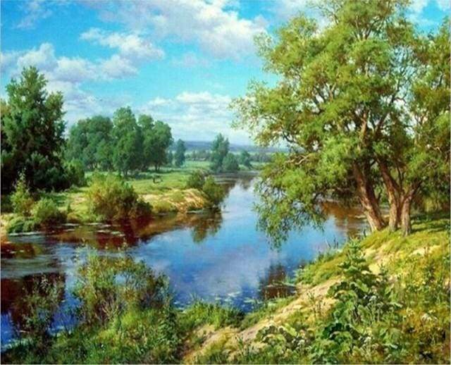 Paint by numbers - River Landscape – Figured'Art