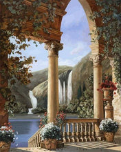 Load image into Gallery viewer, paint by numbers | Roman Style Villa | intermediate landscapes new arrivals | FiguredArt