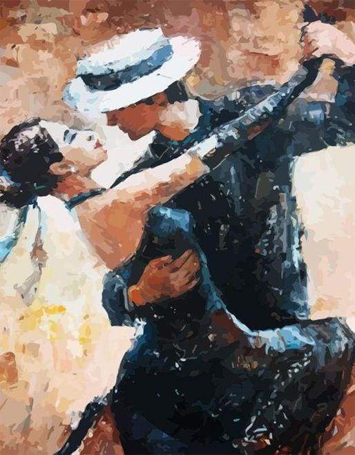 paint by numbers | Romantic Dancers | dance intermediate new arrivals romance | FiguredArt