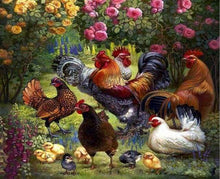 Load image into Gallery viewer, paint by numbers | Rooster and Hen | advanced animals birds flowers | FiguredArt