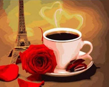 Load image into Gallery viewer, paint by numbers | Rose Café | intermediate romance | FiguredArt