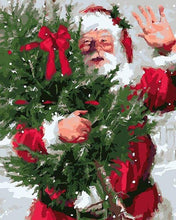 Load image into Gallery viewer, paint by numbers | Santa and Christmas tree | christmas intermediate | FiguredArt