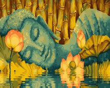 Load image into Gallery viewer, paint by numbers | Sleeping Buddha | easy flowers portrait religion | FiguredArt