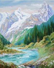 Load image into Gallery viewer, paint by numbers | Small River | intermediate landscapes mountains new arrivals | FiguredArt