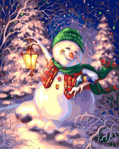 paint by numbers | Snowman | christmas intermediate new arrivals | FiguredArt