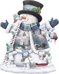 paint by numbers | Snowman Christmas Party | advanced christmas | FiguredArt