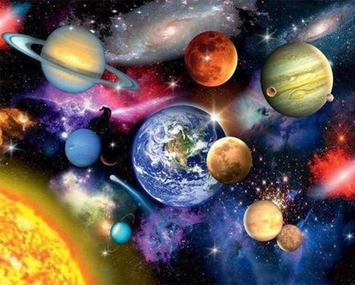 paint by numbers | Solar system | advanced landscapes | FiguredArt