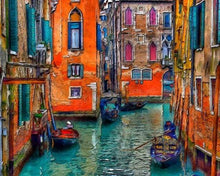 Load image into Gallery viewer, paint by numbers | Somewhere in Beautiful Venice | advanced cities | FiguredArt