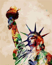 Load image into Gallery viewer, paint by numbers | Statue of Liberty | cities intermediate | FiguredArt