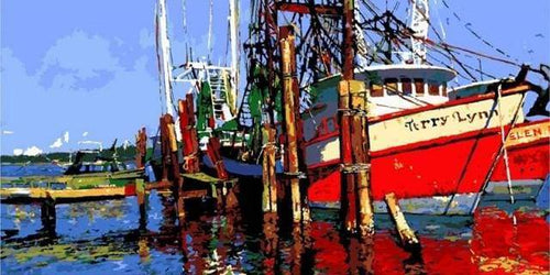 paint by numbers | Steamboat | intermediate ships and boats | FiguredArt