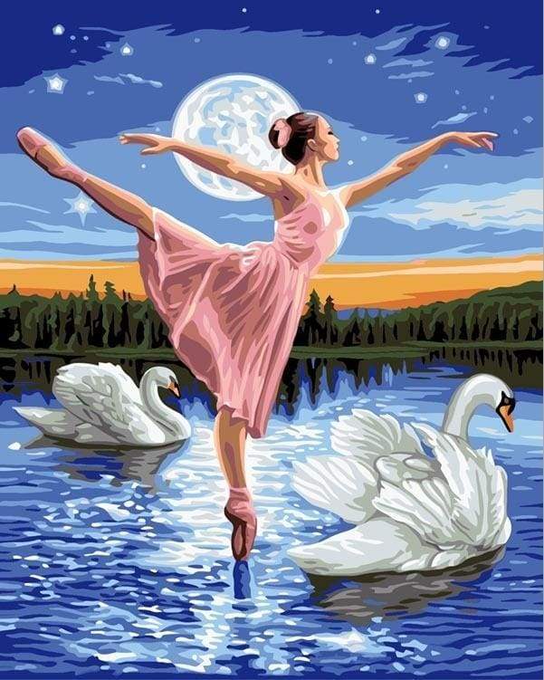 Swans in the Lake - Paint by Numbers Kit