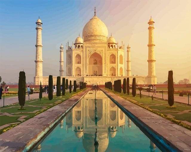 Paint by numbers - Taj Mahal – Figured'Art