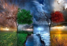 Load image into Gallery viewer, paint by numbers | The 4 Seasons | advanced landscapes trees | FiguredArt