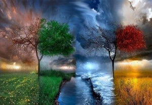paint by numbers | The 4 Seasons | advanced landscapes trees | FiguredArt
