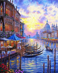 paint by numbers | The Grand Canal of Venice | advanced cities landscapes | FiguredArt