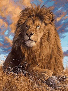 paint by numbers | The Lions Rest | advanced animals lions | FiguredArt