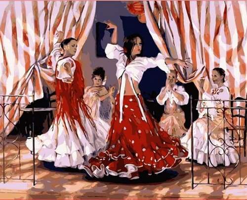 paint by numbers | The Queen of Dancers | dance intermediate | FiguredArt
