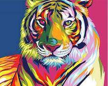 Load image into Gallery viewer, paint by numbers | Tiger Pop Art 2 | animals easy Pop Art tigers | FiguredArt