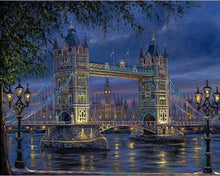 Load image into Gallery viewer, paint by numbers | Tower Bridge in London Night | cities intermediate | FiguredArt