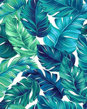 Load image into Gallery viewer, paint by numbers | Tropical Green leaves | flowers intermediate | FiguredArt