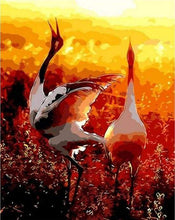 Load image into Gallery viewer, paint by numbers | Two cranes in the Sun | advanced animals birds cranes | FiguredArt