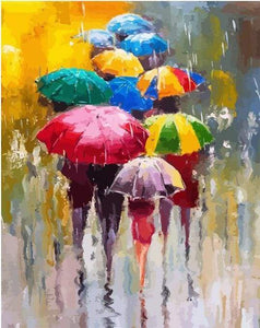 paint by numbers | Umbrellas | intermediate landscapes new arrivals | FiguredArt