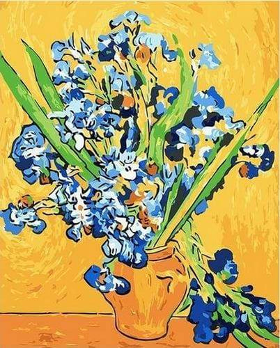 paint by numbers | Van Gogh Irises | easy famous paintings flowers van gogh | FiguredArt
