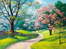 Load image into Gallery viewer, paint by numbers | Walk during Spring season | advanced landscapes | FiguredArt
