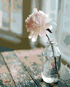 paint by numbers | White Flower | easy flowers | FiguredArt