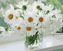 Load image into Gallery viewer, paint by numbers | White Flowers for Hope | easy flowers | FiguredArt