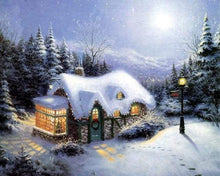 Load image into Gallery viewer, paint by numbers | Winter House | advanced landscapes | FiguredArt
