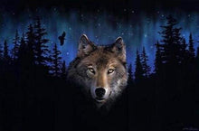 Load image into Gallery viewer, paint by numbers | Wolf at Night | advanced animals wolves | FiguredArt