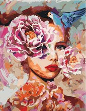 Load image into Gallery viewer, paint by numbers | Woman with Roses | easy new arrivals portrait | FiguredArt